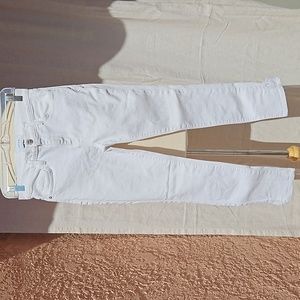Current/Elliott white skinny jeans high waist size 26